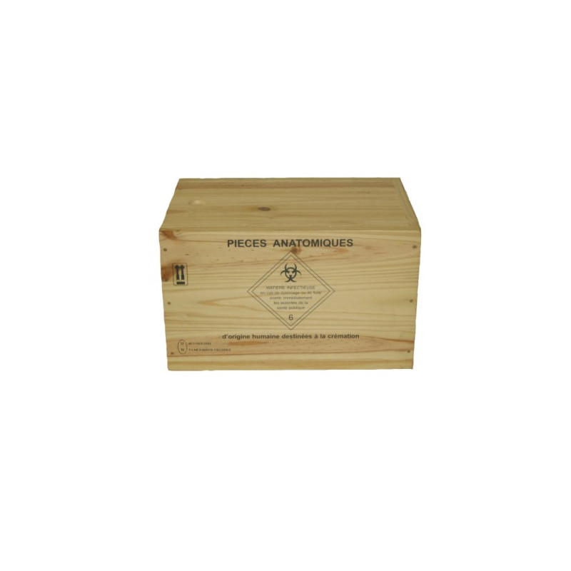 Caisse Anatomique 31L classe 6 pour crémation Caisse Anatomique 31L classe 6 pour crémation