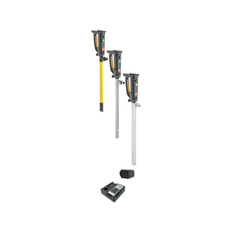 KIT Pompe vide fût sur batterie Lutz B2 corps PVDF KIT Pompe vide fût sur batterie Lutz B2 corps PVDF