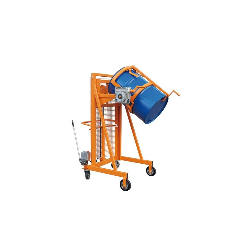 Chariot leve fut - basculeur pour vidange régulée 60l à 200l Chariot leve fut - basculeur pour vidange régulée 60l à 200l