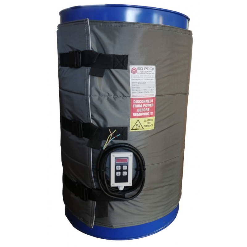 Couverture chauffante pour fût plastique et métal 200 litres 1200w Digitale Couverture chauffante pour fût plastique et métal 200 litres 1200w Digitale