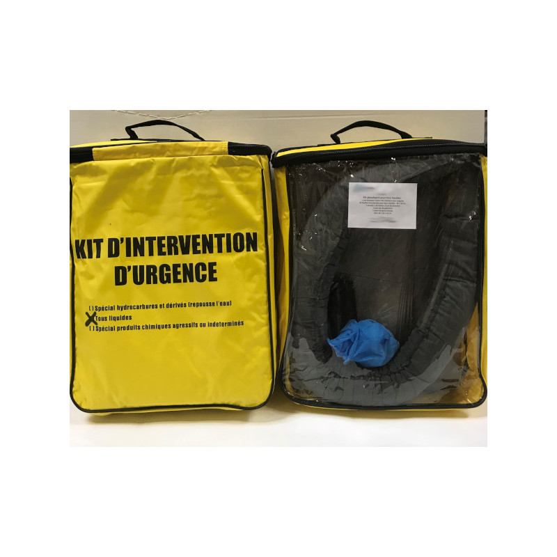 Kit absorbants 20 litres pour tous liquides Kit absorbants 20 litres pour tous liquides