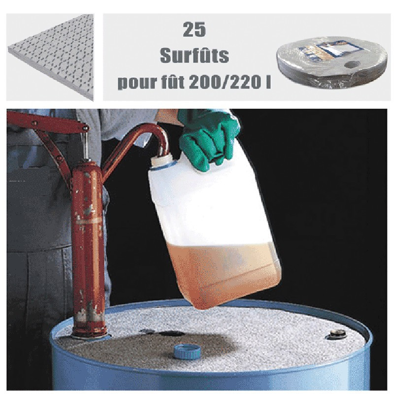 Surfûts absorbants pour fût de 220L Surfûts absorbants pour fût de 220L