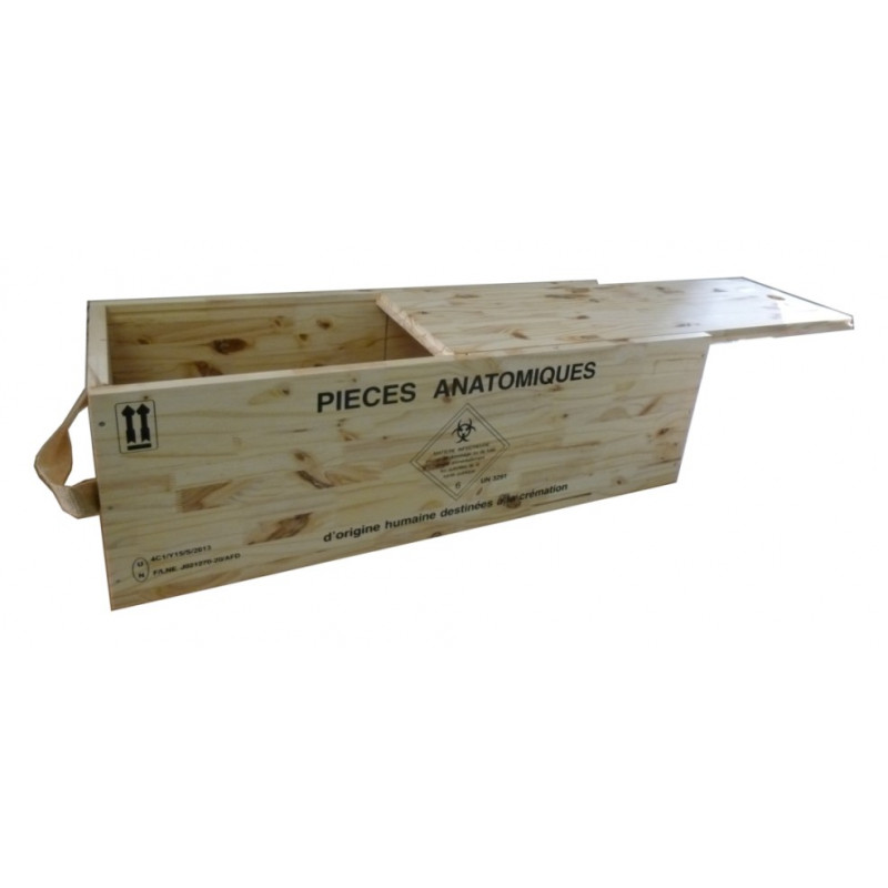Caisse Anatomique 67L classe 6 pour crémation Caisse Anatomique 67L classe 6 pour crémation